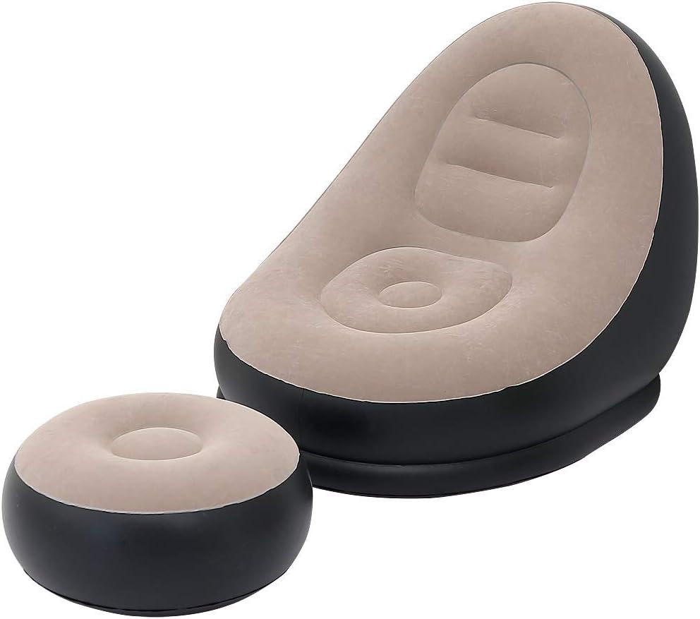 SOFA INFLABLE CON OTTOMAN