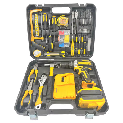🔨 SET DE TALADRO RECARGABLE 48V CON 2 BATERÍAS + KIT DE HERRAMIENTAS 🔨