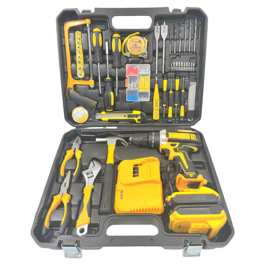 🔨 SET DE TALADRO RECARGABLE 48V CON 2 BATERÍAS + KIT DE HERRAMIENTAS 🔨