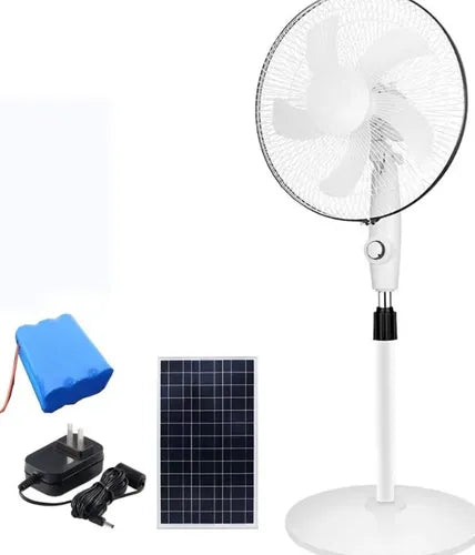 ⚡ VENTILADOR SOLAR RECARGABLE CON PANEL SOLAR (16 PULGADAS)⚡
